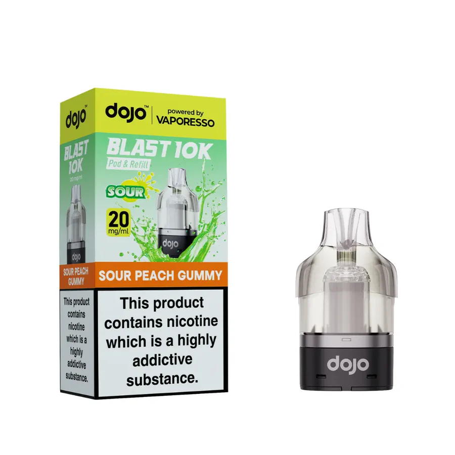 vaporesso-dojo-blast-10K-sour-peach-gummy-prefilled-pods